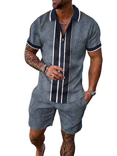Ensemble de polos à manches courtes pour homme AXEBHPED Kz-p3305 S