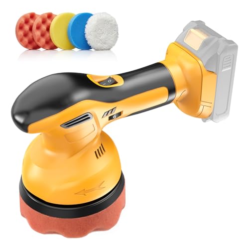 6 In Cordless Car Buffer Polisher Fit for Dewalt 20V Battery(NO Battery)