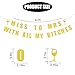 Pre Strung Miss to Mrs With All My Bitches Banner - Bachelorette Party Hen Party Decorations, Bachelorette Weekend Celebration Decorations Gold Glitter