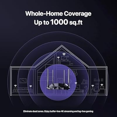 Tenda AC1200 Smart WiFi Router, High Speed Dual Band Wireless Internet Router with Smart APP, 4 x 100 Mbps Fast Ethernet Ports, Supports Guest WiFi, Access Point Mode, IPv6 and Parental Controls(AC6)