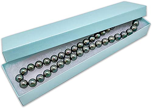 TheDisplayGuys 25 Cardboard Jewelry Gift Boxes with Inserts - Turquoise