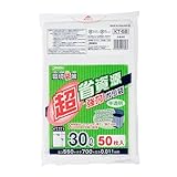 ジャパックス 環境袋策 ポリ袋 30L 50枚 半透明 強力 ゴミ袋