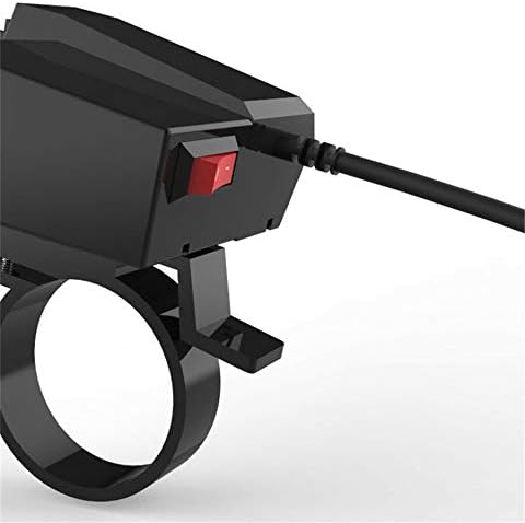 Miniatura 6 de Maso Cargador de teléfono dual USB 5V 3.1A y voltímetro con interruptor impermeable montaje en manillar motocicleta cargador de teléfono USB carga