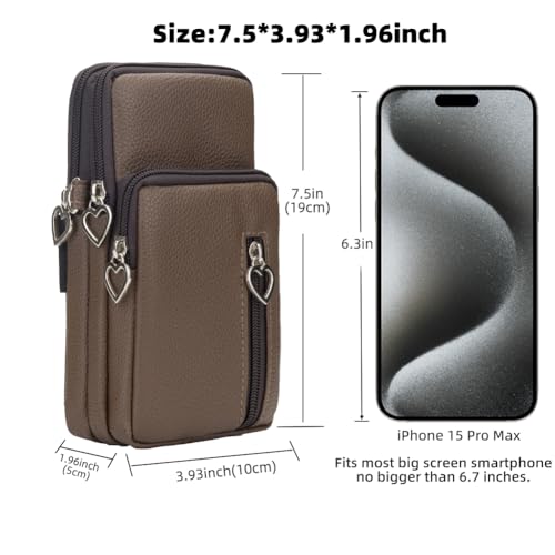 Image of JANKS Small Crossbody Bag for Women - Mini Phone Purses with Crossbody Strap and Wallet - Nylon Arm Bag
