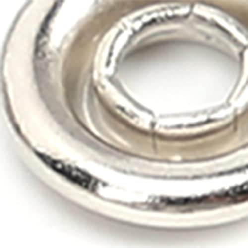 Conjunto de 100 Botões de Pressão, Ferramenta de Latão Invisível para Bebês, Proteção Ambiental, Pre