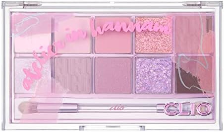 CLIO Pro Eye Shadow Palette | Matte, Shimmer, Glitter, Pearls, Highly Pigments, Long-Wearing (014 ATELIER IN HANNAM)