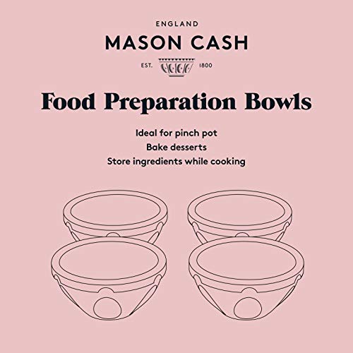 Conjunto de 4 mini tigelas de preparação de alimentos Mason Cash Innovative Kitchen