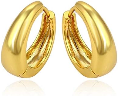 VIEN Men Jewellery Kaju Bali Salman Khan Style Silver Hoop Earrings for Men and Boys - Hoop Earrings, Hoop Design, Silver Metal, Unisex, 1.5 cm, Gold Plated
