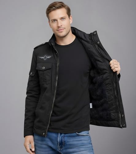 Image of L'MONTE Imported Casual Cotton Fur Winter Jacket for Men