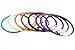 Mini Skater 24PCS 4 Inches Assorted Colored Stainless Steel Wire keychain key ring Cable Ring(Random Color)