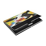 【Einfach zu öffnen】 Unser Leder Visitenkartenhalter Hülle verwendet Magnetverschluss. Es ist einfacher zu öffnen als die Schnalle. Mit eingebautem Magnet, damit es schön aussieht.