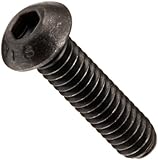 Alloy Steel Socket Cap Screw, Plain Finish, Button Head, Internal Hex Drive, 1/2