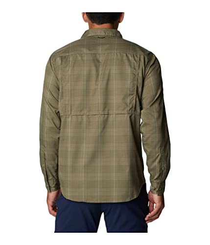 Image of Columbia Men Omni-Shade Silver Ridge Utility Lite Plaid Hiking and Trekking Long Sleeve Shirt