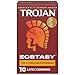 Trojan Ultra Ribbed Ecstasy Lubricated Condoms, 10 count