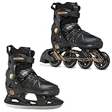Roues : 76 mm PU (37-40), 80 mm PU (40-43), 84 mm PU (43-46), dureté du caoutchouc 82A, roulement à billes carbone ABEC7, taille 37-40 (23,5 cm-25,6 cm), taille 40-43 (25,5 cm-27,5 cm), taille 43-46 (26,5 cm). 5 à 29 cm)