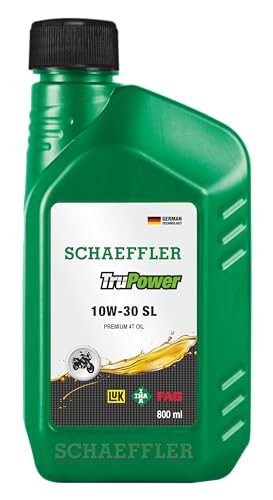 SCHAEFFLER TruPower 4T 10W-30 Blended Synthetic Engine Oil for Bikes & Two Wheelers | Premium Engine Oil for Modern Motorcycle Engines (SL, 800ml)