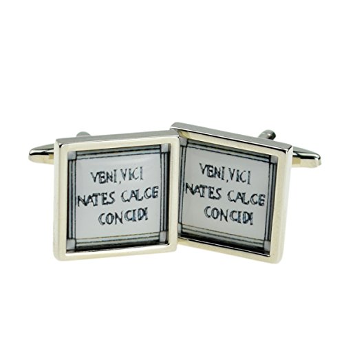 Mancuernillas Hombre GTR Frase I Came I Saw I Kicked Ass miniatura 1