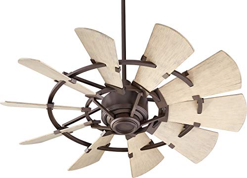 Quorum International Windmill 44" Patio Fan - Oiled Bronze - 194410-86