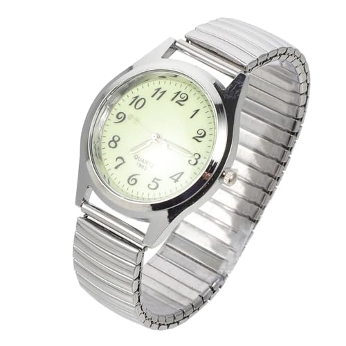 UKCOCO Montre Numérique Lumineuse pour Seniors avec Bracelet Élastique Montre Casual Élégante pour Couples De Noël