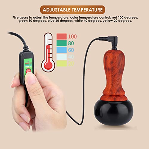 Weiitech Hot Stones For Massage, Electric Body Massager With Temperature Control, Natural Bian Stone Gua Sha Scraping Massager For Home Spa Relaxation Treatment Pain Relief #TOP2