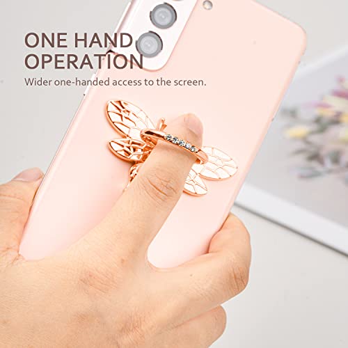 Suporte de anel para celular – Anel de dedo Allengel com rotação de 360 graus (diamante dourado)