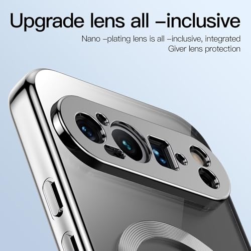 ESONG Magnetic Clear for Google Pixel 9 Pro XL Silicone Protection Case with MagSafe, Wireless Charging - Image 2