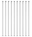 10PK Glass Stirring Rods, 11.8