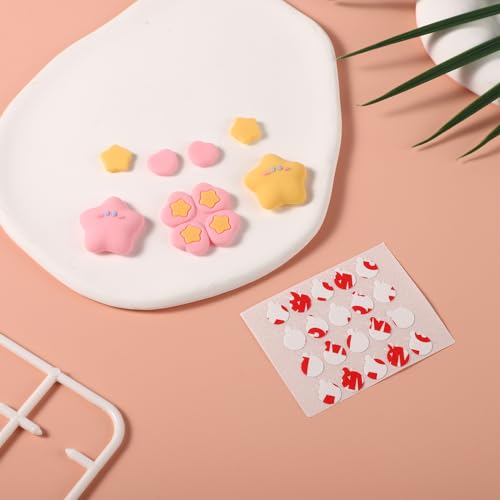 Joystick-Kappen für Nintendo Switch, 7stk Silikon Joystick Kappen Niedliche Daumengriffkappen Joystick Abdeckung in Blumenform Kompatibel mit Nintendo Switch/OLED Joy-Con