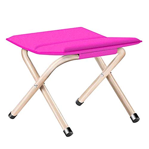 Thick Folding Chair Simple Mini Folding Stool Home Shoe Bench, Fabric Soft Portable Fishing Chair, Non-slip Wearable, 30 * 35 * 33cm (Size : Fruit Green)