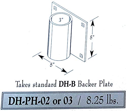 Dock Hardware 3" Galvanized Dock Pipe Leg Holder/Sleeve - Dh Ph03-5X5 #TOP1