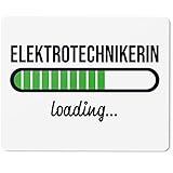 JUNIWORDS Mauspad Mousepad, Elektrotechnikerin Loading (6193674)