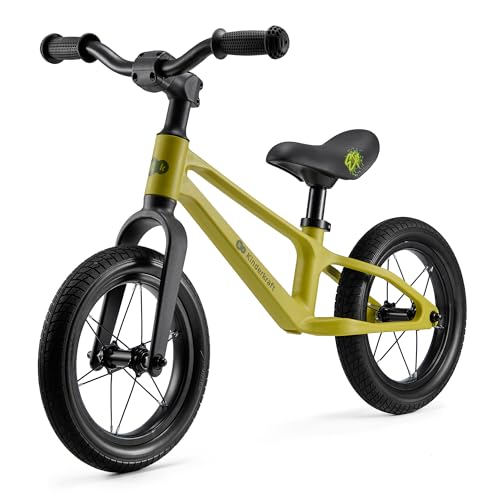 Kinderkraft ETER Bicicleta sin Pedales, Bicicleta Infantil, Bici Bebe, Regulable, Sillín Blando, A Partir de 2 años, hasta 35 kg, Amarillo