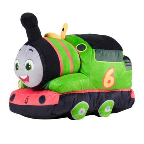 Thomas & Friends Percy Engine Train Kids Bedding Super Soft Plush Cuddle Pillow Buddy (Officially Licensed Product) By Franco