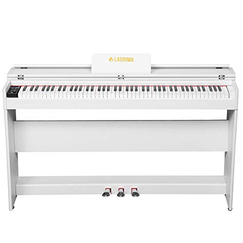 LAGRIMA Digital Piano 88 Key Electric Keyboard Piano for Beginners W/Music Stand Power