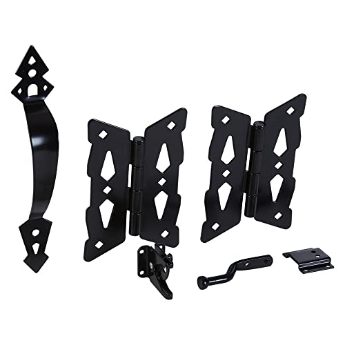 National Hardware N109-300 V8418 Decorative Butterfly Hinge Gate Kit In Black #TOP3