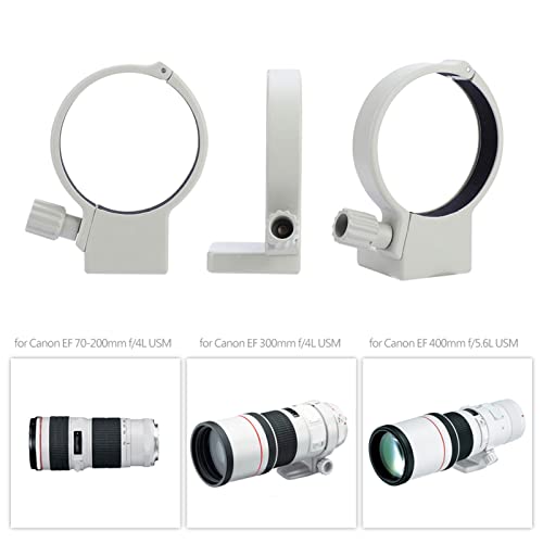 Camera Lens Tripod Mount Collar Ring for 70 to 200mm F4 is USM, Lightweight Aluminum Alloy Construction, Fix Balance Heavy Tele Lens Hanging Off Camera,
