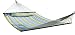 SueSport HC011-B/G Hammock Quilted Fabric with Pillow, Blue/Green