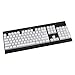 Produktbild 104 KEYCAPs Black White PBT Backlit Top-beleuchtet Glanz durch transluzente Backlit-Tastenkappen für K70 K65 K95 RGB Mechanical Geeignet für Computerperipheriegeräte ( Color : 7HH301900 W )