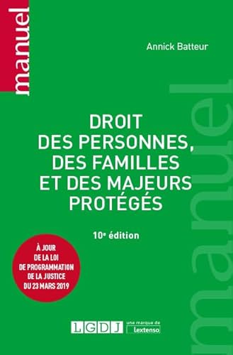 Droit des personnes, des familles et des majeurs protégés (2019) (10e éd.)