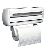 Dispensador de Rollos de Papel para la Cocina, Soporte de Pared para Film...