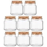DIYEAH 8piezas Tarros De Vidrio Transparente Candelabro De Velas De Té Para Aromaterapia y Decoración