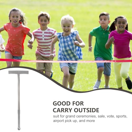 DOITOOL Handheld-SchilderstäNder, Edelstahl Schilderhalter Stab, Handlicher Schildhalter InfostäNder Information Stand FüR Sportveranstaltungen Flughafen PräSentationen Und Warnschilder Leicht Tragbar