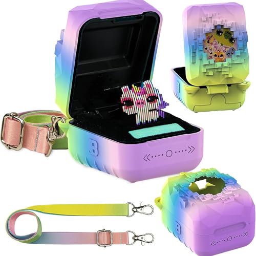 BCWEGION Silikonhülle für Bitzee Magicals Interaktives Spielzeug Digitales Haustier, Schutzhülle für Bitzee Magicals mit Lanyard, Neues Bitsy Elektronisches Virtuelles Haustier(Nur Silikonhülle)