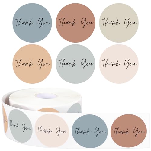 Stickers de remerciement bohème pastel pour exprimer votre gratitude avec douceur