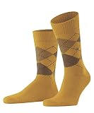 Burlington Herren Preston Weich und Warm dick Gemustert 1 Paar Socken, Gelb (Curcuma 1853), 40-46