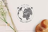 sello boda viaje Sello Personalizado, ideal para personalizar las invitaciones, etiquetas, sobres, tarjetas de los regalos, o lo que se te ocurra.