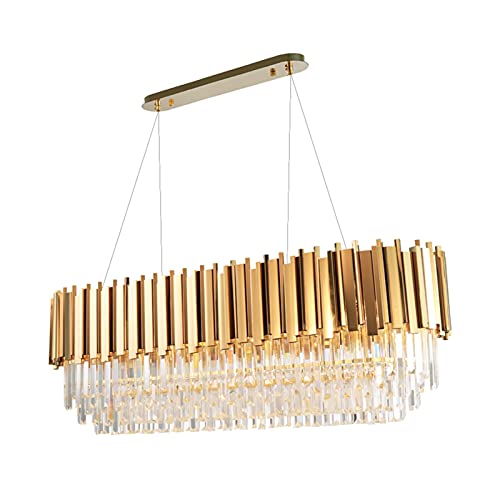 Lustre en cristal moderne et rond pour illuminer vos soirées de salon chaleureuses