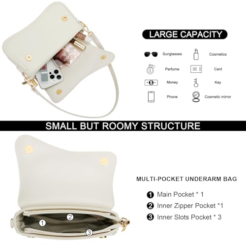 Image of KKXIU Shoulder Bag for Women Small Clutch Purses Cute Hobo Handbag Trendy Underarm Bag