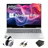 HP OmniBook 7 16' Touchscreen Laptop - Intel Core Ultra 7 255H, 2K OLED 120Hz Display, 32GB RAM, 1TB SSD, AI Camera, Wi-Fi 7, Backlit Keyboard, Bundle with Mytrix Cooling Pad Assy, Windows 11 Pro