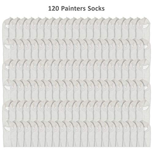 TCP Global Premium Painter's Head Sock (120 Pack) - Soft Stretch Cotton Hood Mask for Spray Painting, Sanding & Dust Protection - One Size Fits All